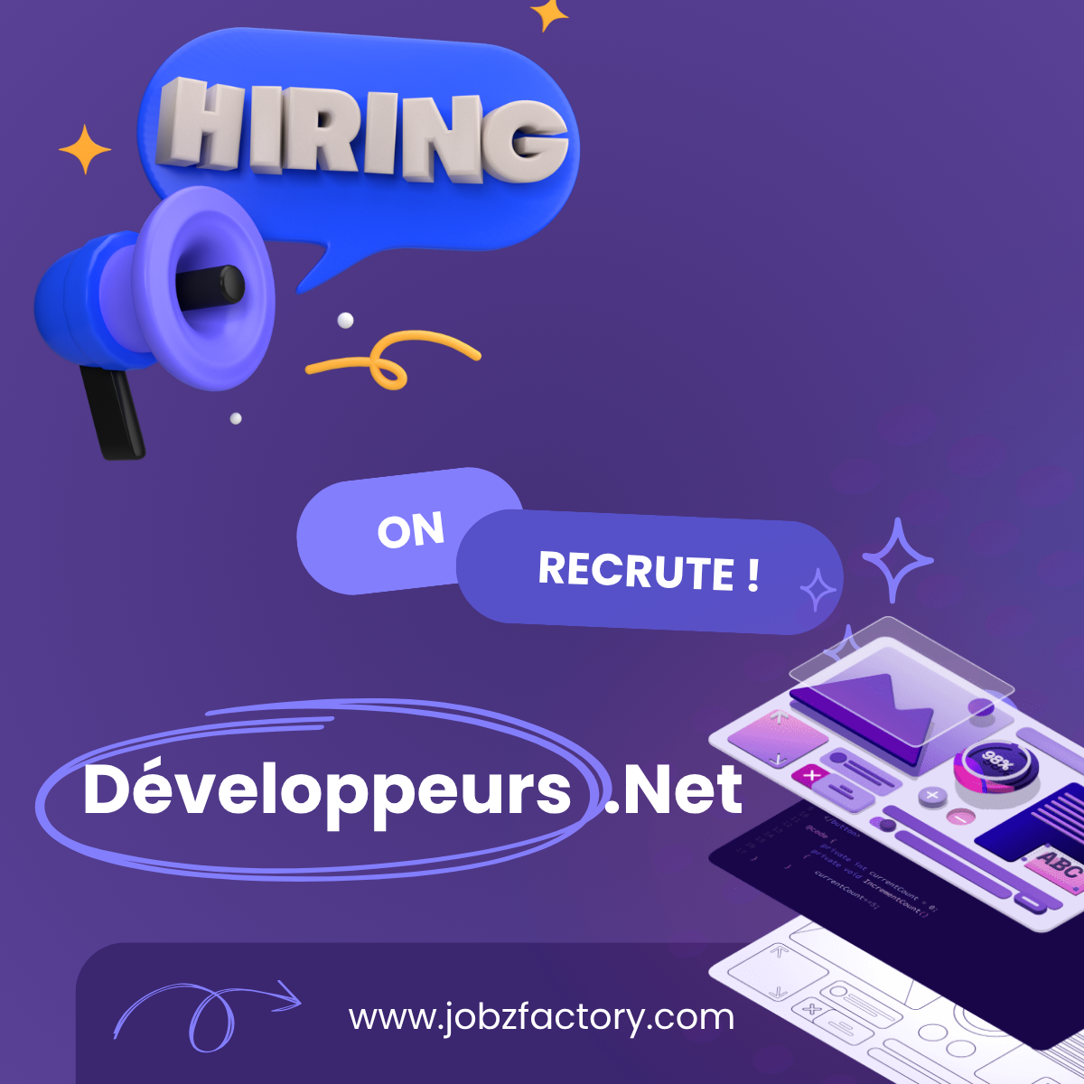 Offre d’Emploi – Développeurs .NET (Junior, Confirmé, Senior)